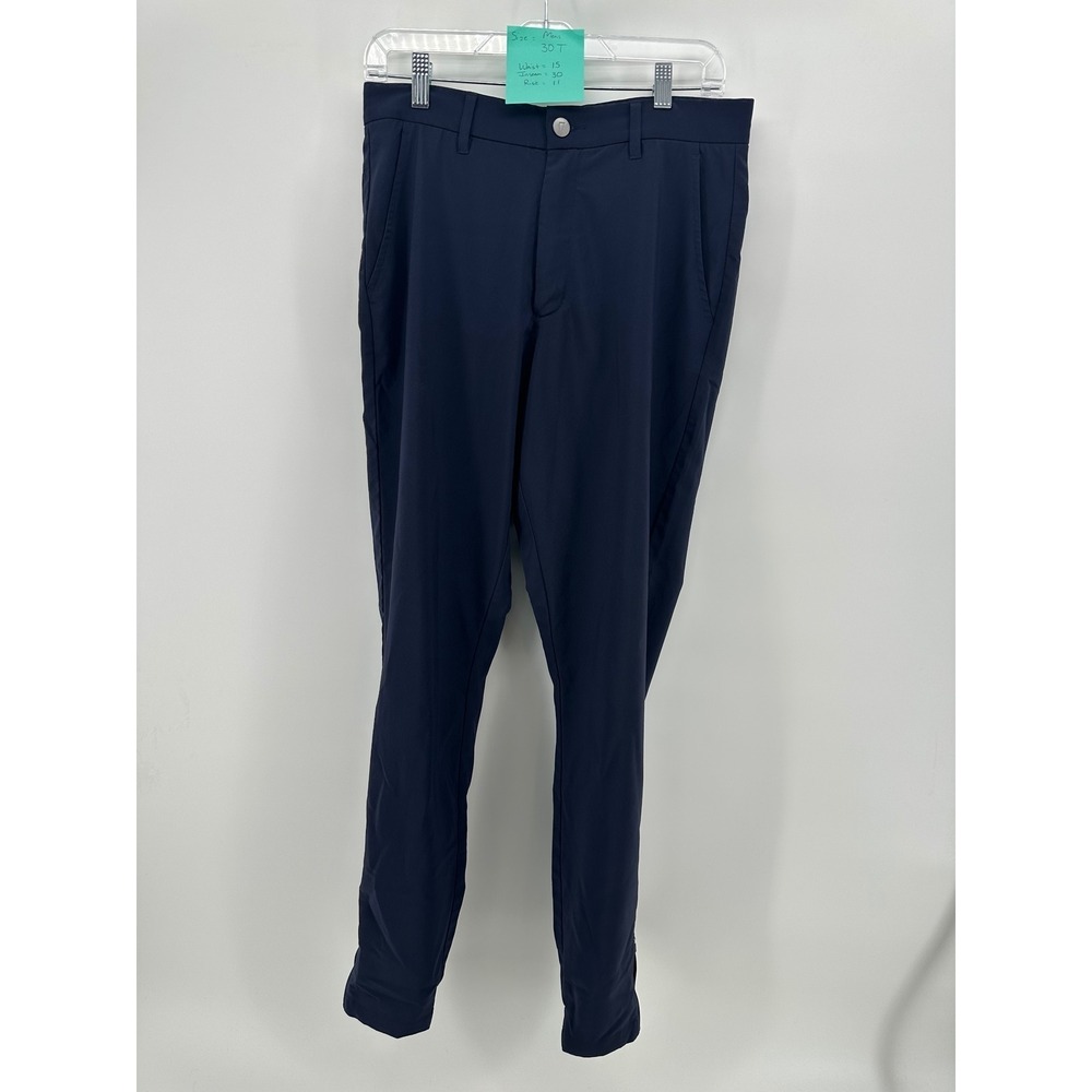 Primo Golf Jogger Pants Mens 30 Tall Navy Blue Performance Stretch Zipper Cuffs